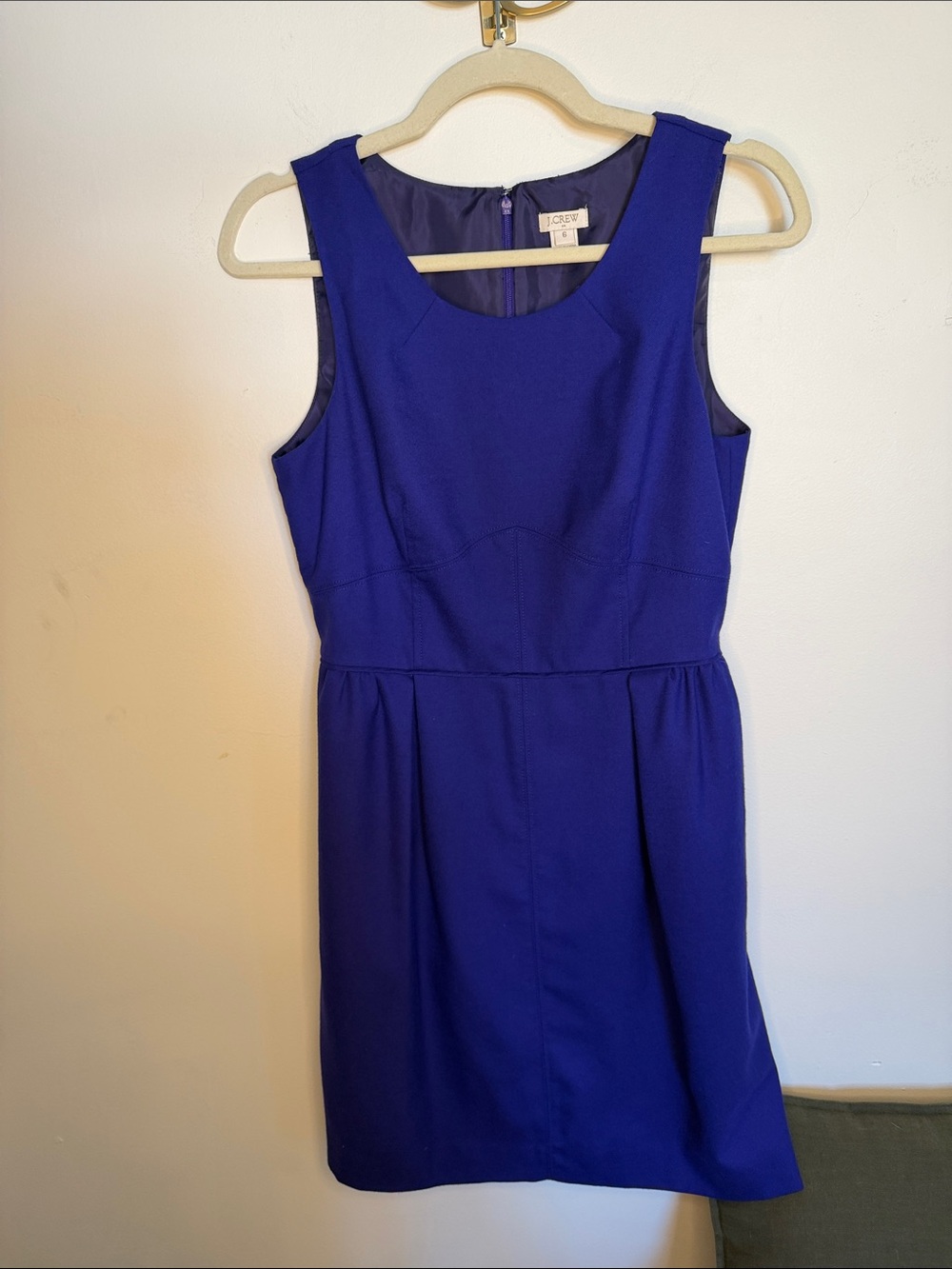 J. Crew Cobalt Blue Sleeveless Sheath Dress